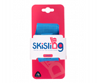 The small blue SkiSling ski carrier - Retail packaging includes a unique UPC barcode for each size/colour combo
